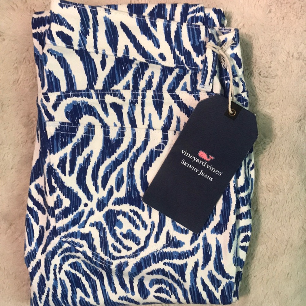Nautical Zebra Print Denim (vineyard Vines